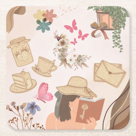 Hou van jezelf kartonnen onderzetters (Voorkant)