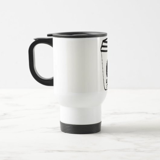 Hou van jezelf Koffie Reizen Mug Reisbeker (Links)