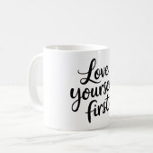 Hou van jezelf koffiemok (Voorkant links)