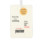 hou van jezelf luchtverfrisser (Achterkant)