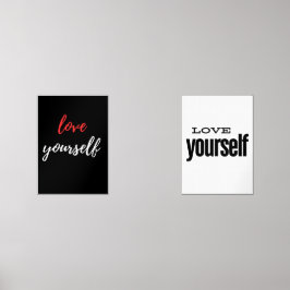 hou van jezelf muurkunst sets