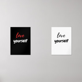 hou van jezelf muurkunst sets