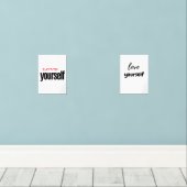 hou van jezelf muurkunst sets (Houten vloer)