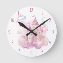 Hou van jezelf portret aanpasbaar portret ronde klok