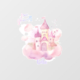 Hou van jezelf portret aanpasbaar raamsticker