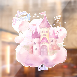 Hou van jezelf portret aanpasbaar raamsticker