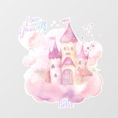 Hou van jezelf portret aanpasbaar raamsticker (Vel)