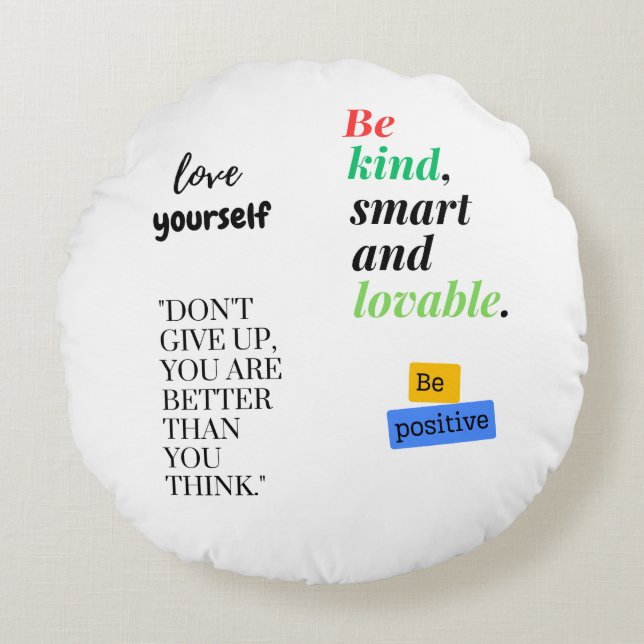 hou van jezelf rond kussen (Voorkant)