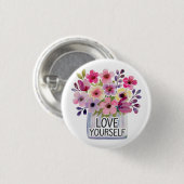 Hou van jezelf ronde button 3,2 cm (Voorkant /achterkant)