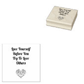 Hou van jezelf..... rubberstempel (Gestempeld)