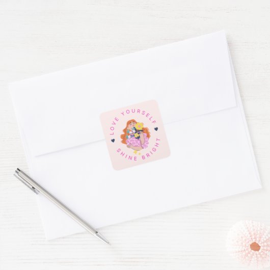 Hou van jezelf Shine Bright Sticker (Envelop)
