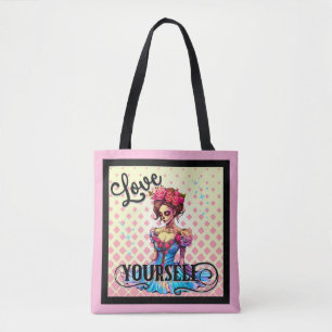 Hou van jezelf Sugar Skull Tote Bag