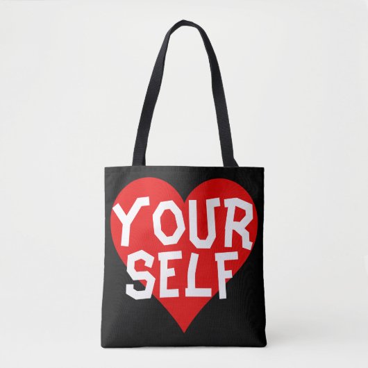 Hou van jezelf. tote bag (Voorkant)