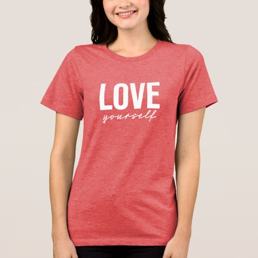 HOU VAN jezelf Tri-Blend Shirt (Voorkant)