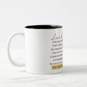 Hou van jezelf tweekleurige koffiemok (Links)