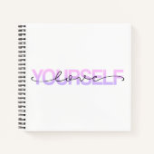 Hou van jezelf Valentijn kalligrafie | Notitieboek (Voorkant)