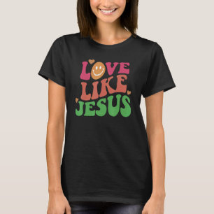 Hou van Jezus Positieve Katholieke Preppy Retro Ch T-shirt