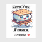 Hou van jou is meer | Schattigee Pixel Art Pun Sticker (Vel)