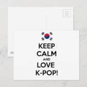 Hou van K-Pop! Briefkaart (Voorkant / Achterkant)