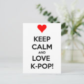 Hou van K-Pop! Briefkaart (Staand voorkant)