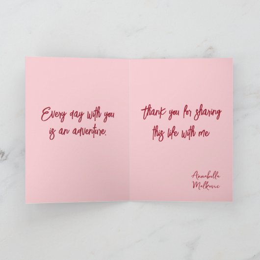 Hou van katten en wees mijn Valentijn Kaart (Binnen)