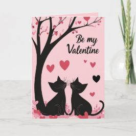 Hou van katten en wees mijn Valentijn Kaart