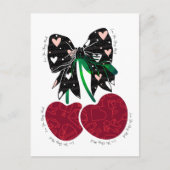 Hou van kersen veel grappig fruit briefkaart (Voorkant)