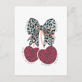 Hou van kersen veel grappig fruit briefkaart