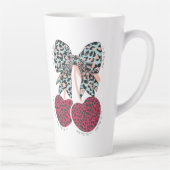 Hou van kersen veel grappig fruit latte mok (Rechts)