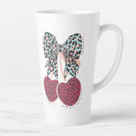 Hou van kersen veel grappig fruit latte mok