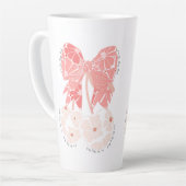 Hou van kersen veel grappig fruit latte mok (Linkerhoek)