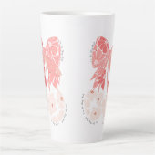 Hou van kersen veel grappig fruit latte mok (Voorkant)