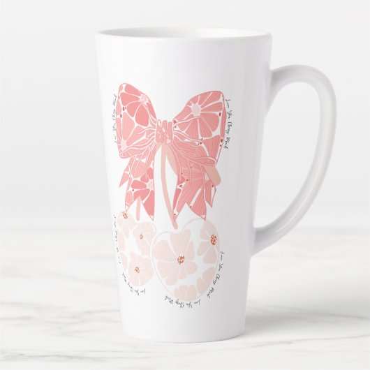 Hou van kersen veel grappig fruit latte mok (Rechts)