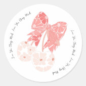 Hou van kersen veel grappig fruit ronde sticker (Voorkant)