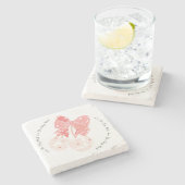 Hou van kersen veel grappig fruit stenen onderzetter (Zijkant)