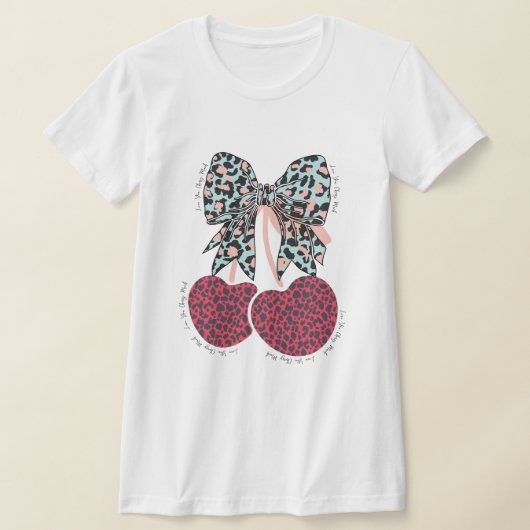 Hou van kersen veel grappig fruit t-shirt (Laagn)