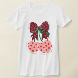 Hou van kersen veel grappig fruit t-shirt