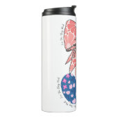 Hou van kersen veel grappig fruit thermosbeker (Gedraaid links)