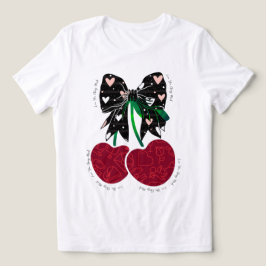 Hou van kersen veel grappig fruit Tri-Blend shirt
