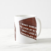 Hou van me als chocoladetaart Grappige mok (Voorkant rechts)
