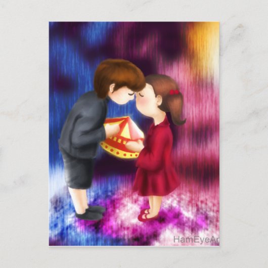 Hou van me als je bent briefkaart (Voorkant)