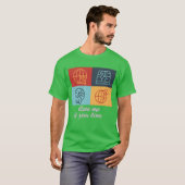 Hou van me als je retro geeft t-shirt (Voorkant volledig)