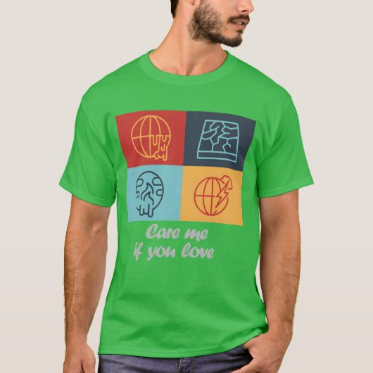 Hou van me als je retro geeft t-shirt (Voorkant)