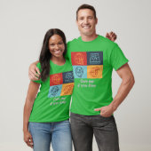 Hou van me als je retro geeft t-shirt (Unisex)