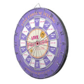 "Hou van me, hou van me niet" Fortune Telling Dart Dartbord (Voorkant Rechts)