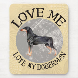 Hou van me, hou van mijn Doberman Muismat