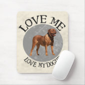 Hou van me, hou van mijn hond muismat (Met muis)
