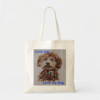Hou van me, hou van mijn hond tote bag