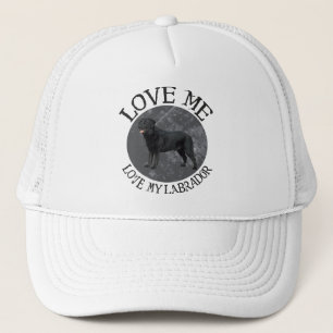 Hou van me, hou van mijn labrador trucker pet