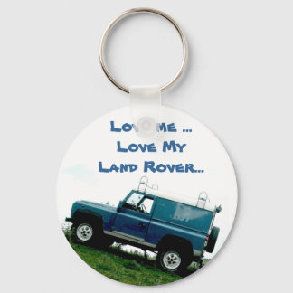 Hou van me... hou van mijn landrover..sleutelhange sleutelhanger